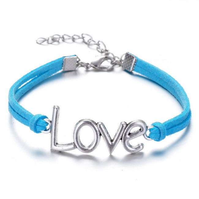 Infinity leather Bracelet Faux Suede Friendship Eternal Love